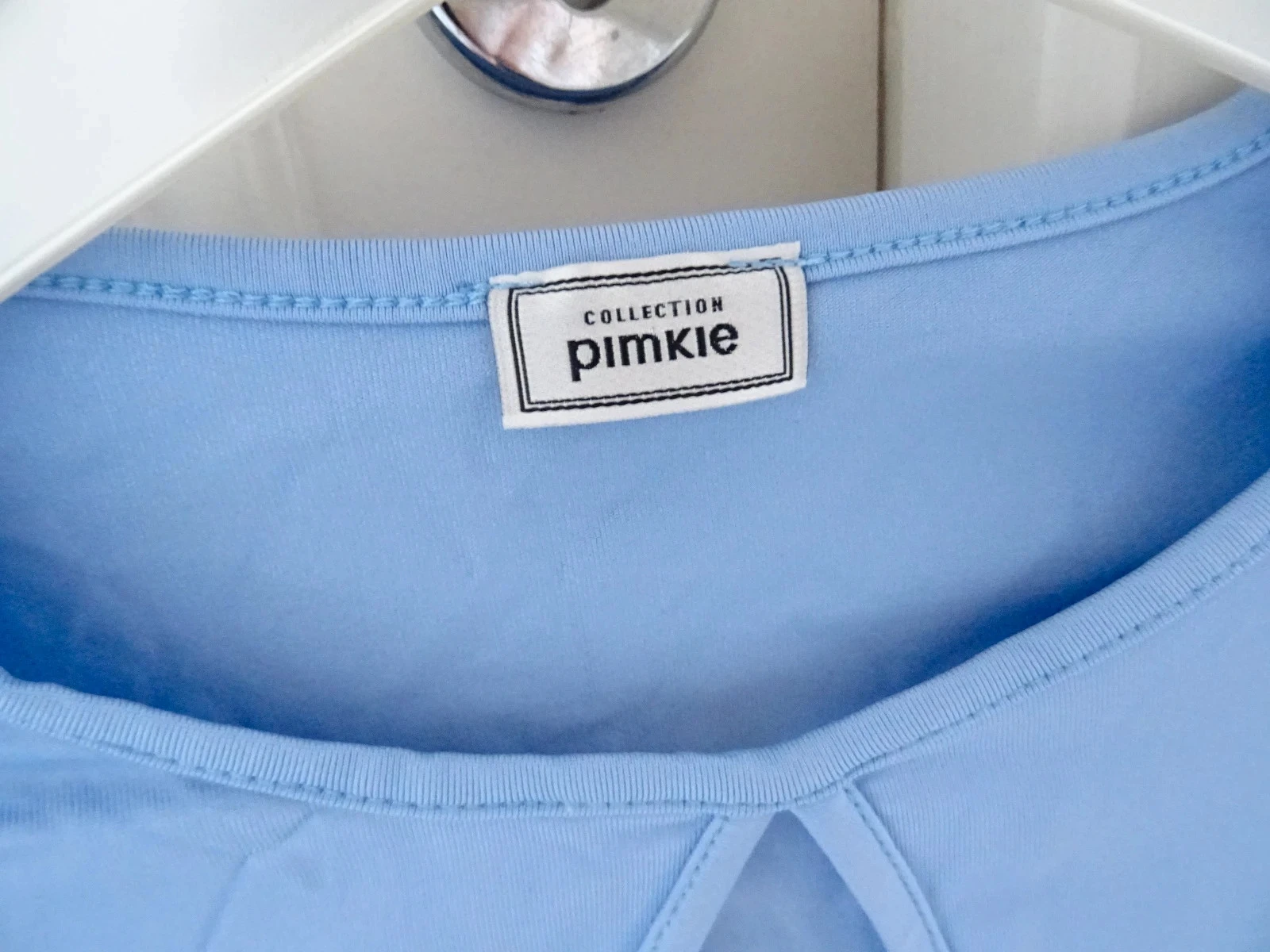 Camiseta corta azul de manga larga Pimkie talla 36 – photo 2